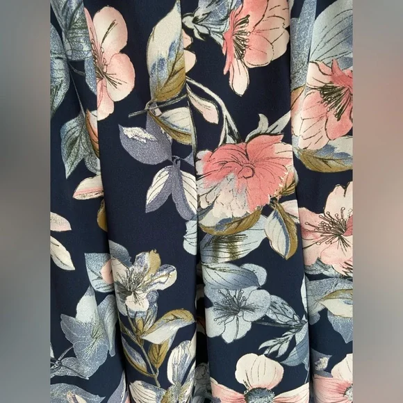 Liz Claiborne Sleeveless Floral Pleated Fit & Flare Dress Size 16 - Picture 4 of 5